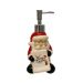 Porta-Sabonete Líquido Espressione Papai Noel Vermelho e Branco