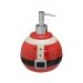Porta-Sabonete Líquido Natalino Espressione Vermelho e Branco