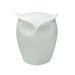 Escultura Decorativa Coruja Off White