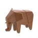 Escultura Decorativa Elefante Espressione Marrom