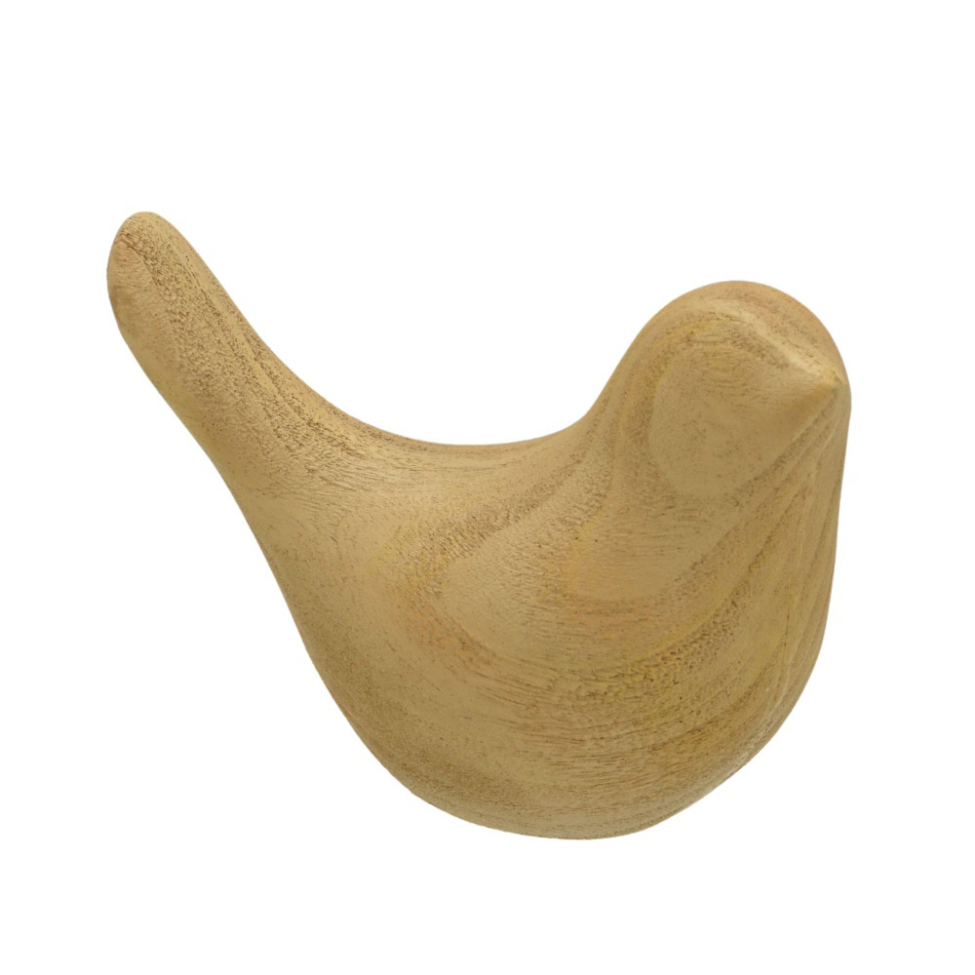 Escultura Decorativa Espressione Pássaro Marrom 10 cm