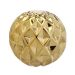 Jogo com 3 Bolas Decorativas Dourado 12 cm