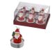 Kit com 6 Velas Papai Noel com Árvore Vermelho