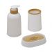 Kit de Banheiro Espressione Branco e Marrom