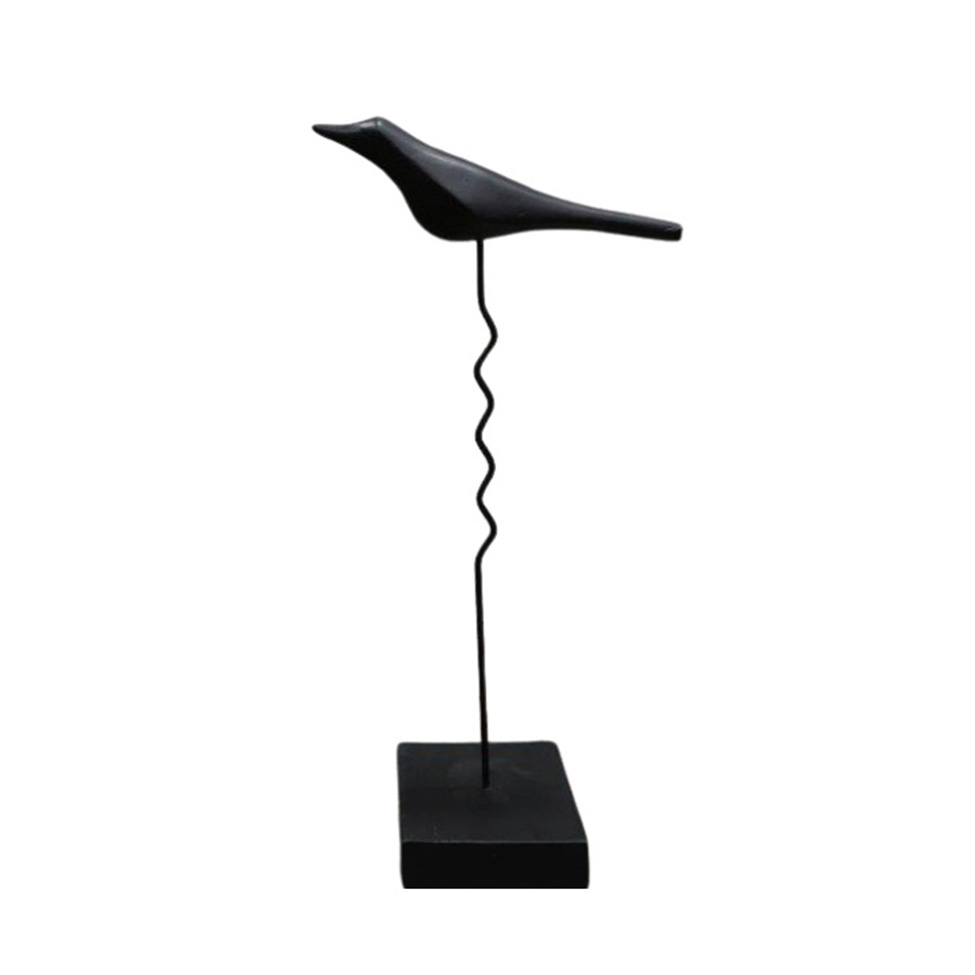 Pássaro Decorativo Espressione Preto