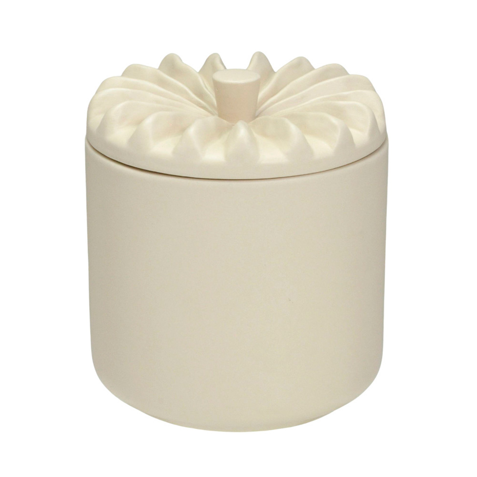 Potiche Decorativo Espressione Creme 10 cm