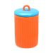 Potiche Decorativo Espressione Laranja com Tampa Azul