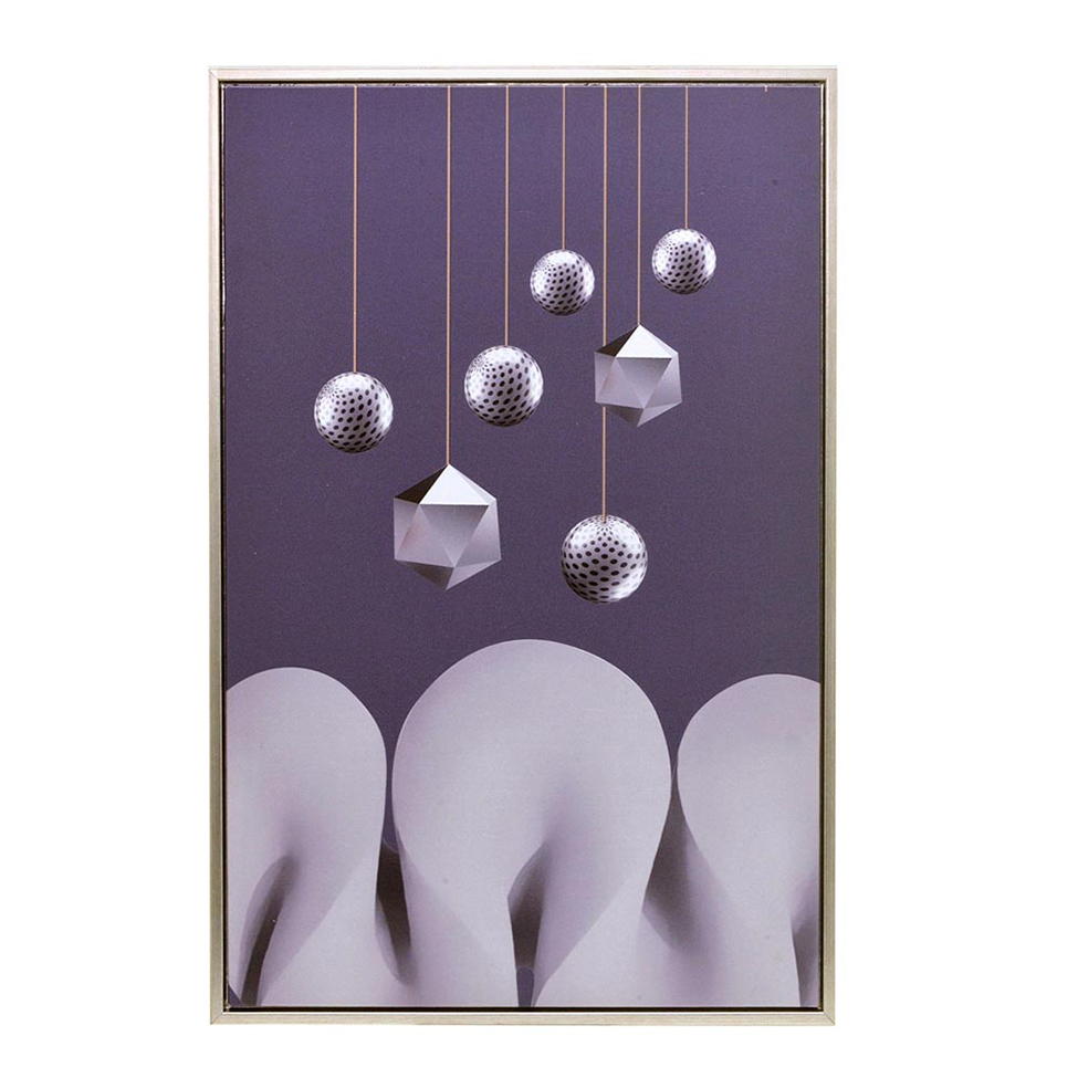 Quadro Abstrato II Dourado