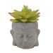 Vaso Decorativo Buda III Cinza