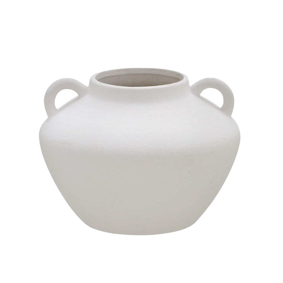 Vaso Decorativo Espressione Alças Off White 16 cm