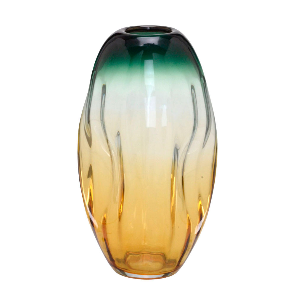 Vaso Decorativo Espressione Ambar e Verde