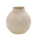 Vaso Decorativo Espressione Aryballos Bege 16 cm