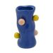 Vaso Decorativo Espressione Bolinhas Azul 23 cm