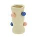 Vaso Decorativo Espressione Bolinhas Bege 16 cm