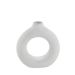 Vaso Decorativo Espressione Círculo Vazado Branco 18 cm