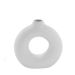 Vaso Decorativo Espressione Círculo Vazado Branco 21 cm