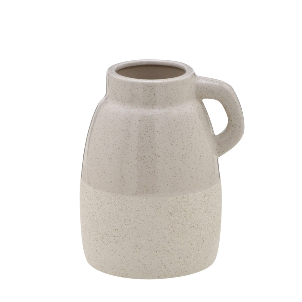 Vaso Decorativo Espressione Garrafa Off White 16 cm