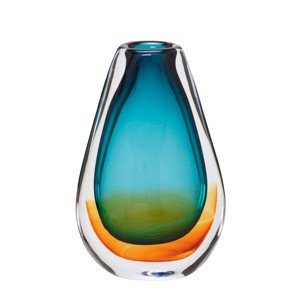 Vaso Decorativo Espressione II Azul e Verde