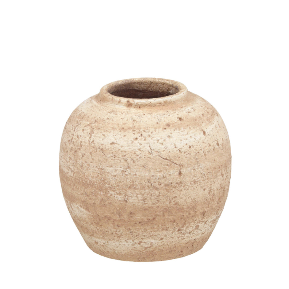 Vaso Decorativo Espressione Krater Areia