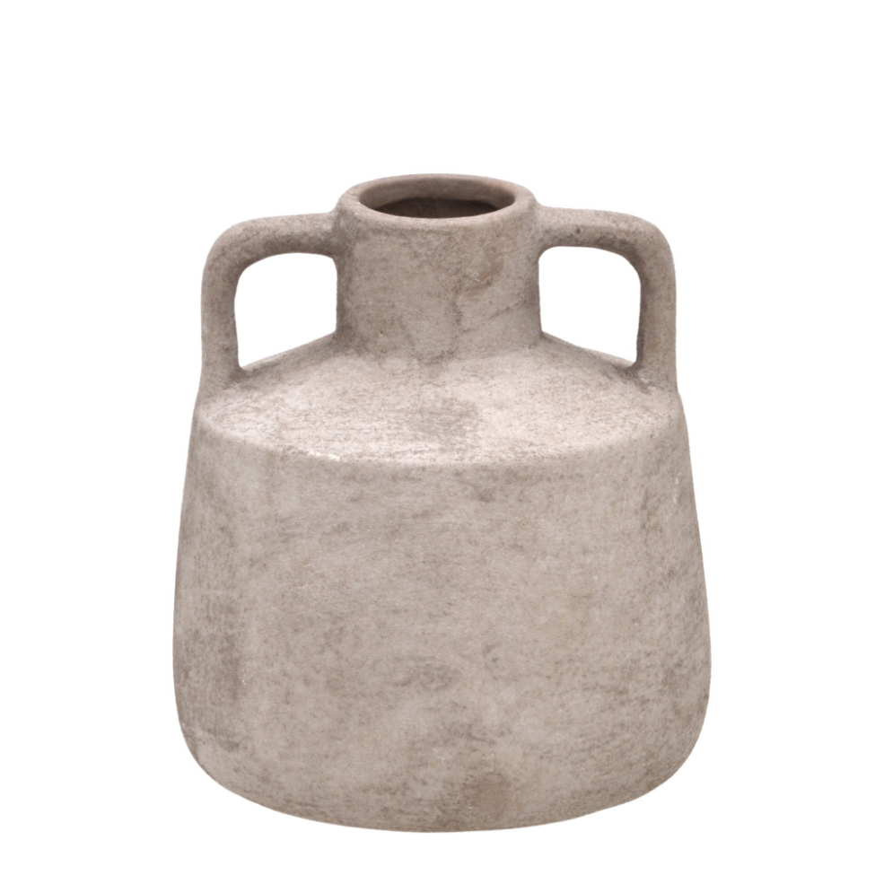 Vaso Decorativo Espressione Marmor Marrom 17 cm