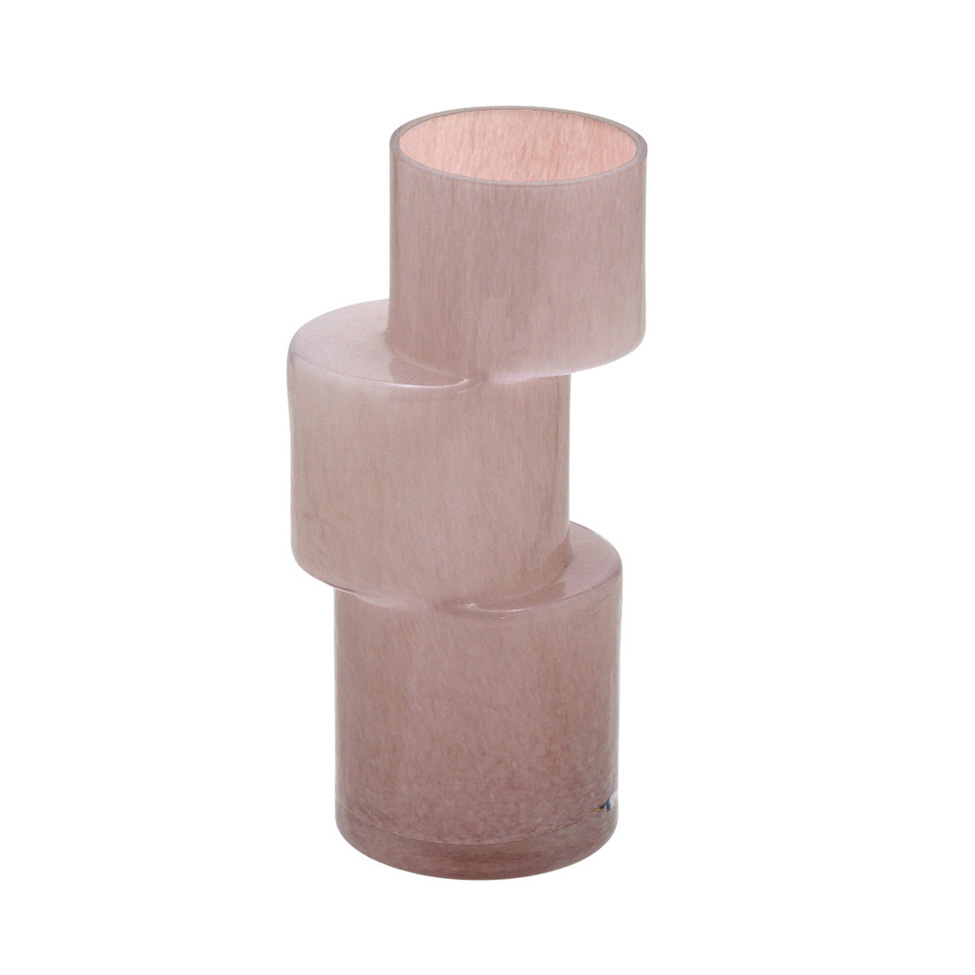 Vaso Decorativo Espressione Níveis Rosa 27 cm