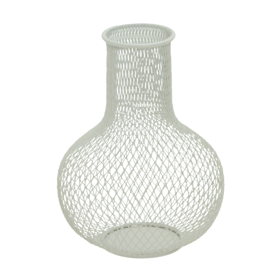 Vaso Decorativo Espressione Telado Off White 19 cm
