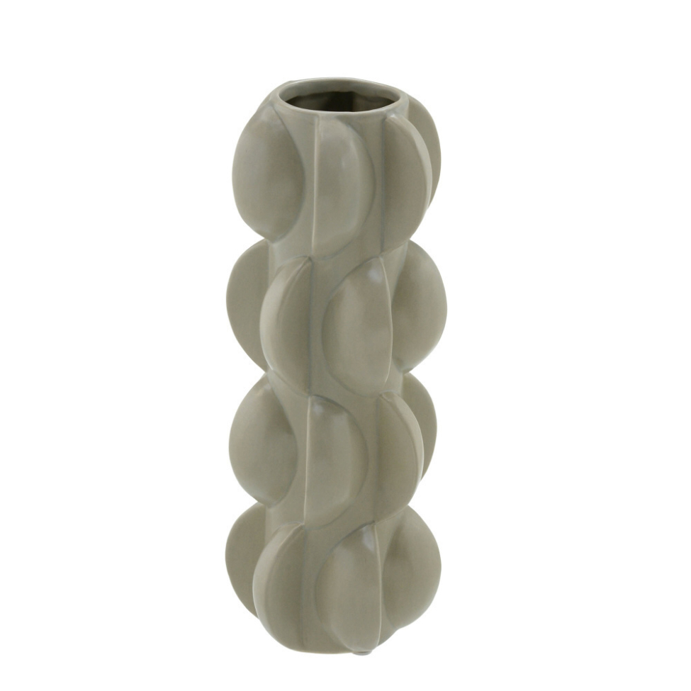 Vaso Decorativo Espressione Texturas Cinza