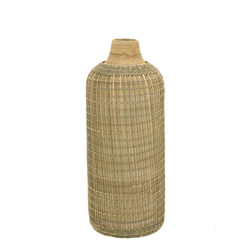 Vaso Decorativo Rede II Palha