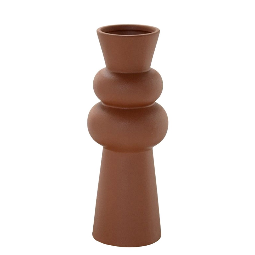 Vaso Decorativo Torre Marrom