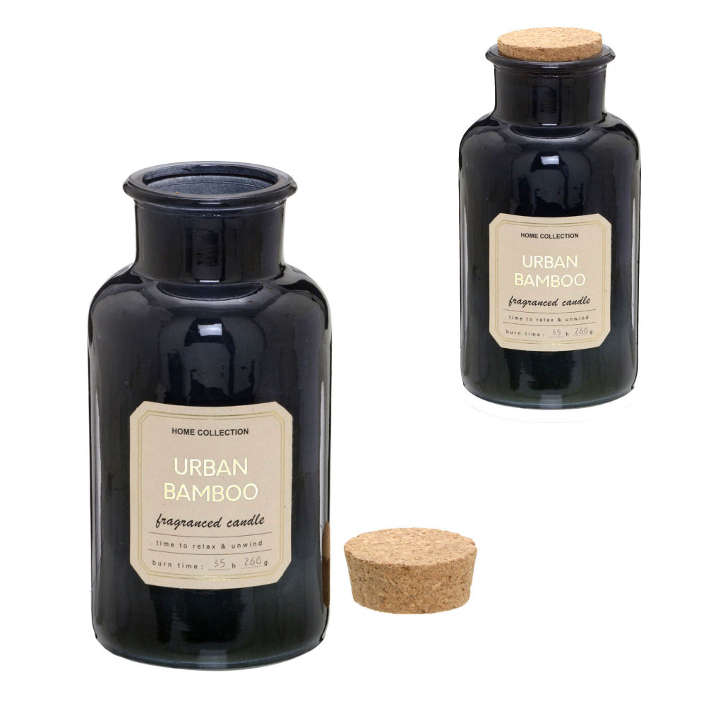 Vela Decorativa Espressione II Azul e Marrom