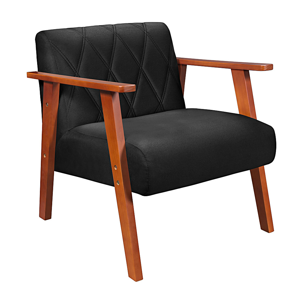 Poltrona Madri Super Resistente em Suede