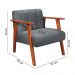 Poltrona Madri Super Resistente em Suede