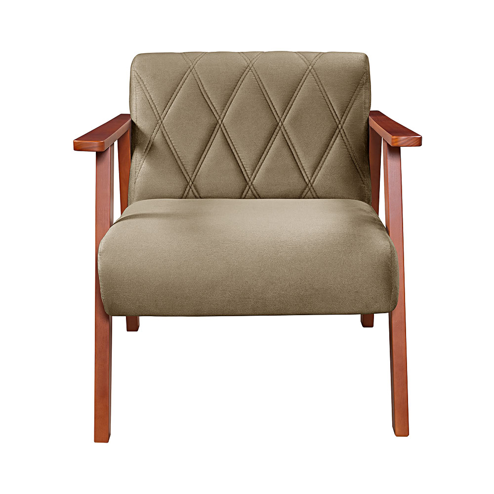 Poltrona Madri Super Resistente em Suede