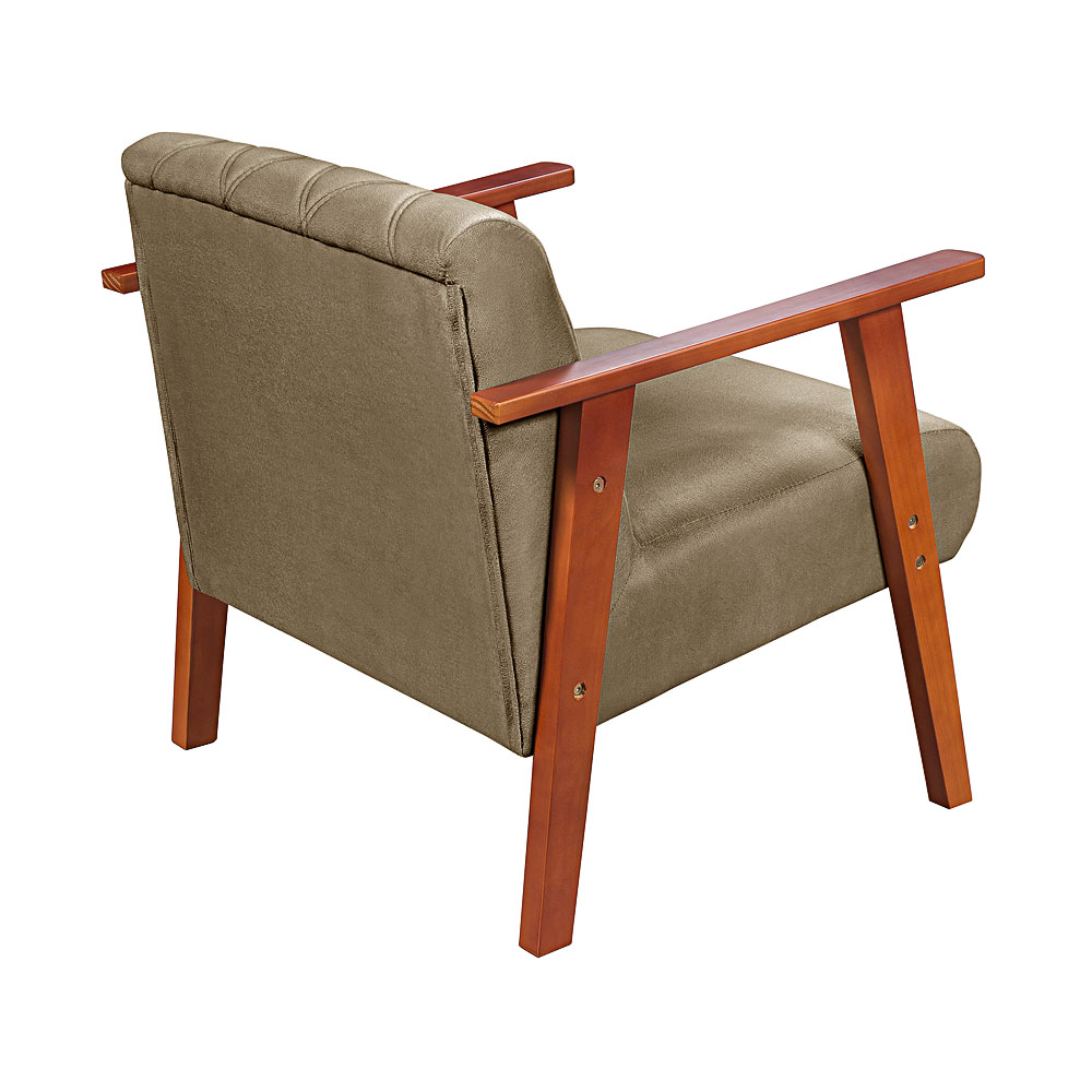 Poltrona Madri Super Resistente em Suede