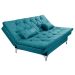 Sofá cama Austria reclinável 3 pocições Suede Azul Turquesa Essencial Estofados