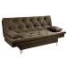 Sofá cama Austria reclinável 3 pocições Suede Cappuccino Essencial Estofados
