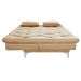 Sofá cama Austria reclinável 3 pocições Suede Chocolate Essencial Estofados