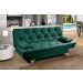 Sofá cama Austria reclinável 3 pocições Suede Verde Essencial Estofados