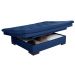 Sofá cama Bau reclinável 3 posições + 2 banquetas  em Suede 