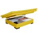 Sofá cama Bau reclinável 3 posições + 2 banquetas  em Suede