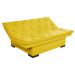 Sofá cama Bau reclinável 3 posições + 2 banquetas  em Suede