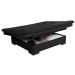 Sofá cama Bau reclinável 3 posições + 2 banquetas  em Suede Cappuccino