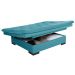Sofá cama Bau reclinável 3 posições + 2 banquetas  em Suede Cappuccino