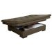 Sofá cama Bau reclinável 3 posições + 2 banquetas  em Suede Cappuccino