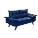 Sofa 2 Lugares Bariloche Retro Azul Marinho Essencial Estofados