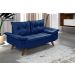 Sofa 2 Lugares Bariloche Retro Azul Marinho Essencial Estofados
