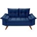 Sofa 2 Lugares Bariloche Retro Azul Marinho Essencial Estofados