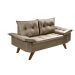 Sofa 2 Lugares Bariloche Retro Chocolate Essencial Estofados
