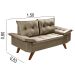 Sofa 2 Lugares Bariloche Retro Chocolate Essencial Estofados