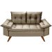 Sofa 2 Lugares Bariloche Retro Chocolate Essencial Estofados
